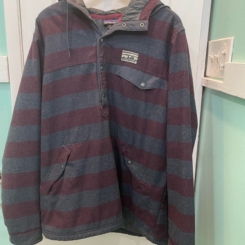 Mens XL Patagonia Reclaimed Wool Snap-T Pullover
